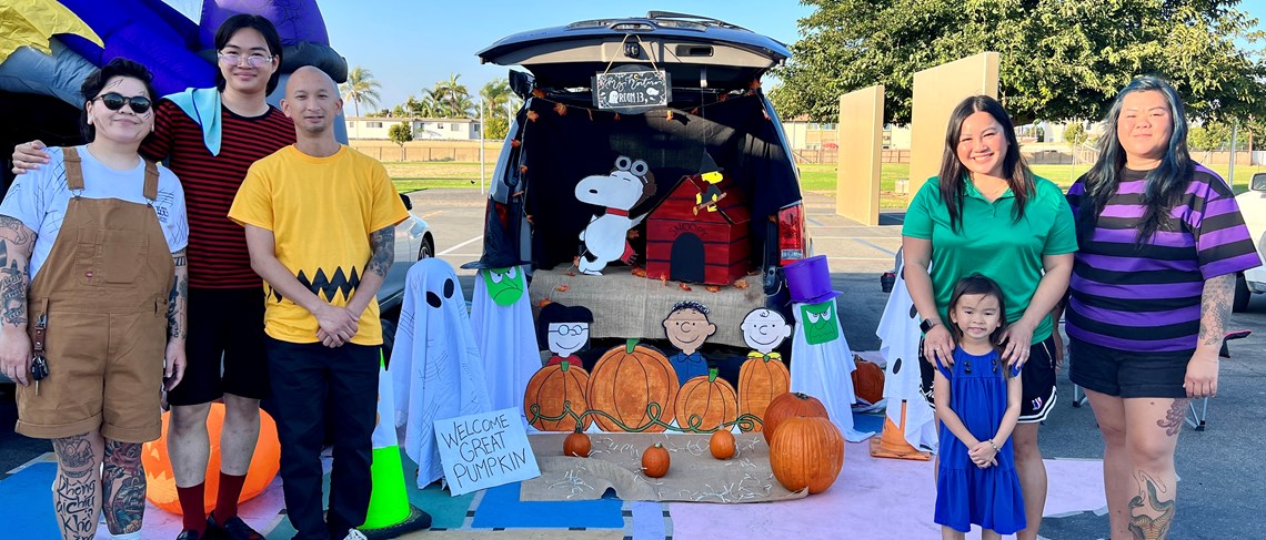 The Nguyen and Le Family trunk for the Fall Festival 